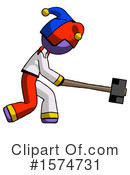 Purple Design Mascot Clipart #1574731 by Leo Blanchette
