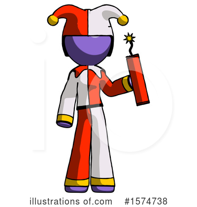 Royalty-Free (RF) Purple Design Mascot Clipart Illustration by Leo Blanchette - Stock Sample #1574738