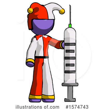 Royalty-Free (RF) Purple Design Mascot Clipart Illustration by Leo Blanchette - Stock Sample #1574743