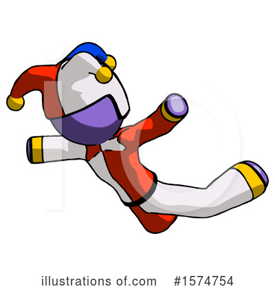 Royalty-Free (RF) Purple Design Mascot Clipart Illustration by Leo Blanchette - Stock Sample #1574754