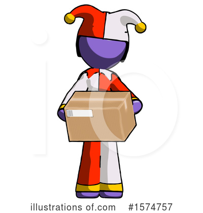 Royalty-Free (RF) Purple Design Mascot Clipart Illustration by Leo Blanchette - Stock Sample #1574757
