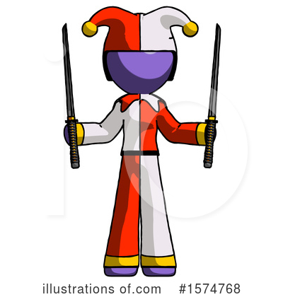 Royalty-Free (RF) Purple Design Mascot Clipart Illustration by Leo Blanchette - Stock Sample #1574768