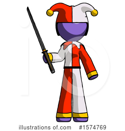 Royalty-Free (RF) Purple Design Mascot Clipart Illustration by Leo Blanchette - Stock Sample #1574769