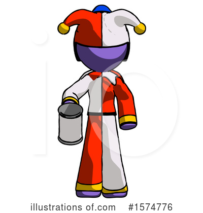 Royalty-Free (RF) Purple Design Mascot Clipart Illustration by Leo Blanchette - Stock Sample #1574776