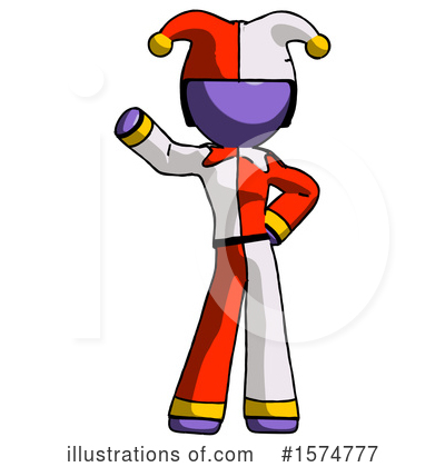Royalty-Free (RF) Purple Design Mascot Clipart Illustration by Leo Blanchette - Stock Sample #1574777