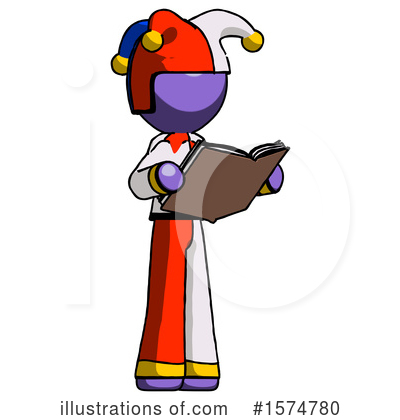 Royalty-Free (RF) Purple Design Mascot Clipart Illustration by Leo Blanchette - Stock Sample #1574780