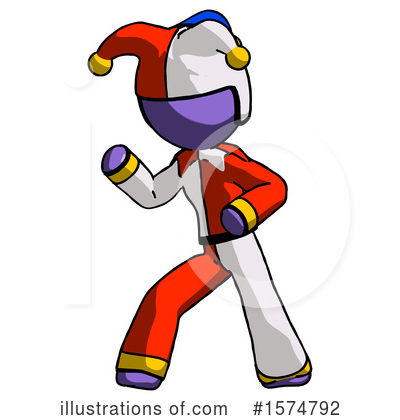 Royalty-Free (RF) Purple Design Mascot Clipart Illustration by Leo Blanchette - Stock Sample #1574792