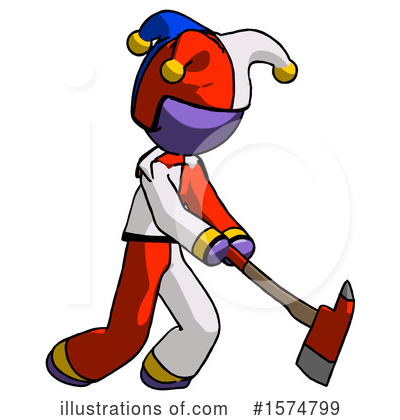 Royalty-Free (RF) Purple Design Mascot Clipart Illustration by Leo Blanchette - Stock Sample #1574799