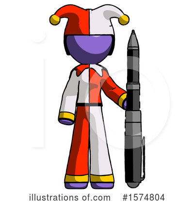 Royalty-Free (RF) Purple Design Mascot Clipart Illustration by Leo Blanchette - Stock Sample #1574804