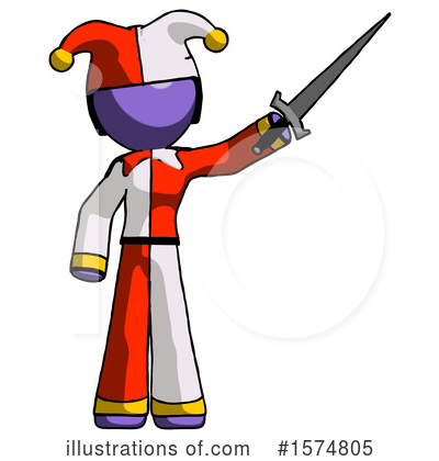 Royalty-Free (RF) Purple Design Mascot Clipart Illustration by Leo Blanchette - Stock Sample #1574805