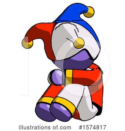 Royalty-Free (RF) Purple Design Mascot Clipart Illustration by Leo Blanchette - Stock Sample #1574817