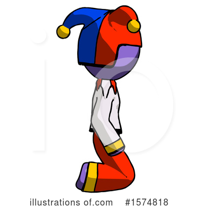 Royalty-Free (RF) Purple Design Mascot Clipart Illustration by Leo Blanchette - Stock Sample #1574818