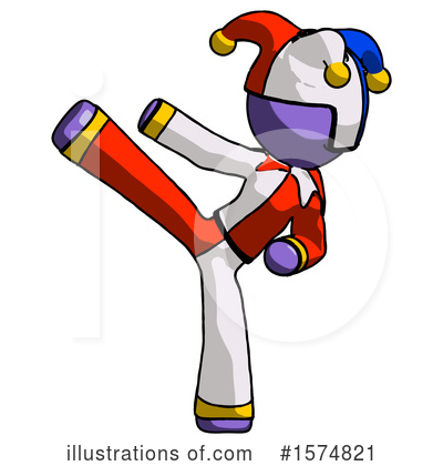 Royalty-Free (RF) Purple Design Mascot Clipart Illustration by Leo Blanchette - Stock Sample #1574821