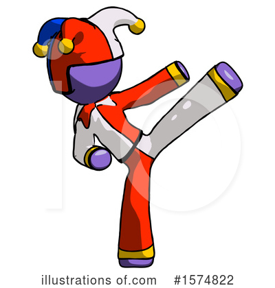 Royalty-Free (RF) Purple Design Mascot Clipart Illustration by Leo Blanchette - Stock Sample #1574822