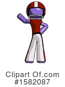 Purple Design Mascot Clipart #1582087 by Leo Blanchette