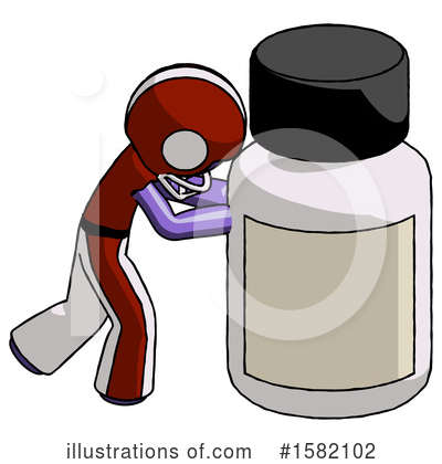 Royalty-Free (RF) Purple Design Mascot Clipart Illustration by Leo Blanchette - Stock Sample #1582102