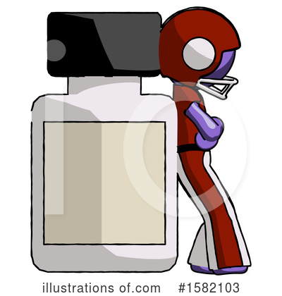 Royalty-Free (RF) Purple Design Mascot Clipart Illustration by Leo Blanchette - Stock Sample #1582103