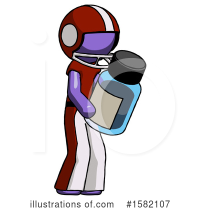 Royalty-Free (RF) Purple Design Mascot Clipart Illustration by Leo Blanchette - Stock Sample #1582107