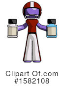 Purple Design Mascot Clipart #1582108 by Leo Blanchette