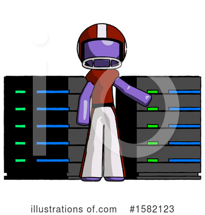 Royalty-Free (RF) Purple Design Mascot Clipart Illustration by Leo Blanchette - Stock Sample #1582123