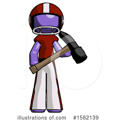 Royalty-Free (RF) Purple Design Mascot Clipart Illustration by Leo Blanchette - Stock Sample #1582139