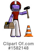 Purple Design Mascot Clipart #1582148 by Leo Blanchette