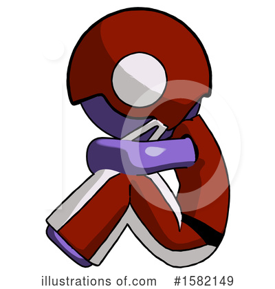 Royalty-Free (RF) Purple Design Mascot Clipart Illustration by Leo Blanchette - Stock Sample #1582149