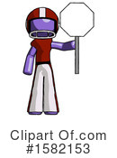 Purple Design Mascot Clipart #1582153 by Leo Blanchette