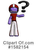 Purple Design Mascot Clipart #1582154 by Leo Blanchette