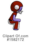 Purple Design Mascot Clipart #1582172 by Leo Blanchette