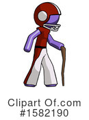 Purple Design Mascot Clipart #1582190 by Leo Blanchette