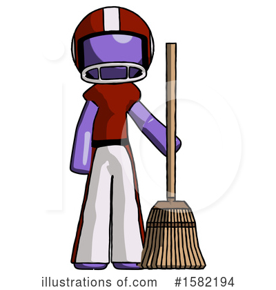 Royalty-Free (RF) Purple Design Mascot Clipart Illustration by Leo Blanchette - Stock Sample #1582194