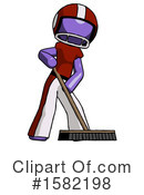 Purple Design Mascot Clipart #1582198 by Leo Blanchette