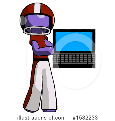 Royalty-Free (RF) Purple Design Mascot Clipart Illustration by Leo Blanchette - Stock Sample #1582233