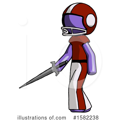 Royalty-Free (RF) Purple Design Mascot Clipart Illustration by Leo Blanchette - Stock Sample #1582238