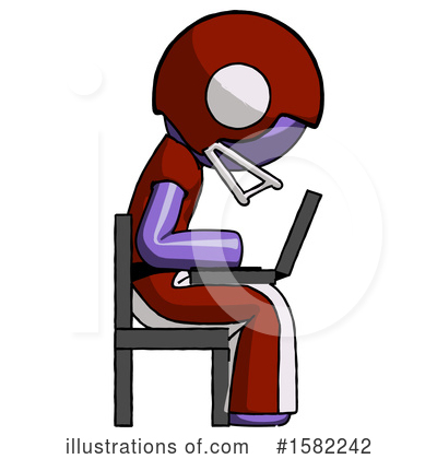 Royalty-Free (RF) Purple Design Mascot Clipart Illustration by Leo Blanchette - Stock Sample #1582242