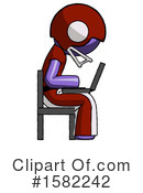 Purple Design Mascot Clipart #1582242 by Leo Blanchette