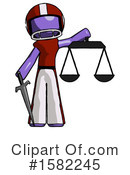 Purple Design Mascot Clipart #1582245 by Leo Blanchette