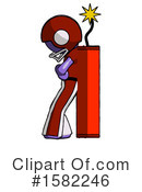 Purple Design Mascot Clipart #1582246 by Leo Blanchette