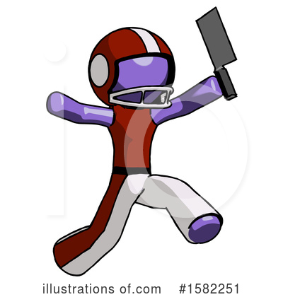 Royalty-Free (RF) Purple Design Mascot Clipart Illustration by Leo Blanchette - Stock Sample #1582251