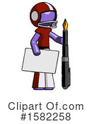 Purple Design Mascot Clipart #1582258 by Leo Blanchette