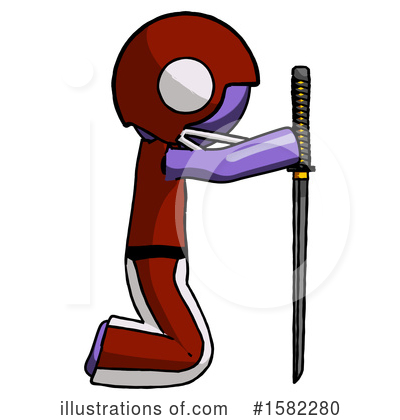 Royalty-Free (RF) Purple Design Mascot Clipart Illustration by Leo Blanchette - Stock Sample #1582280