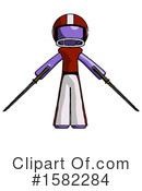 Purple Design Mascot Clipart #1582284 by Leo Blanchette