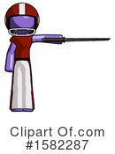 Purple Design Mascot Clipart #1582287 by Leo Blanchette