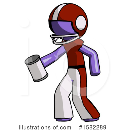 Royalty-Free (RF) Purple Design Mascot Clipart Illustration by Leo Blanchette - Stock Sample #1582289