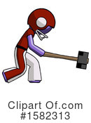 Purple Design Mascot Clipart #1582313 by Leo Blanchette