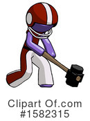 Purple Design Mascot Clipart #1582315 by Leo Blanchette