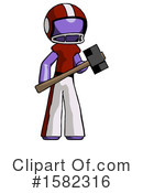 Purple Design Mascot Clipart #1582316 by Leo Blanchette