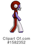 Purple Design Mascot Clipart #1582352 by Leo Blanchette
