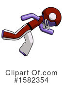 Purple Design Mascot Clipart #1582354 by Leo Blanchette